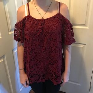 Women’s cold-shoulder top